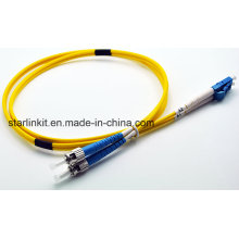 LC a FC Duplex Cable de fibra óptica de un solo modo